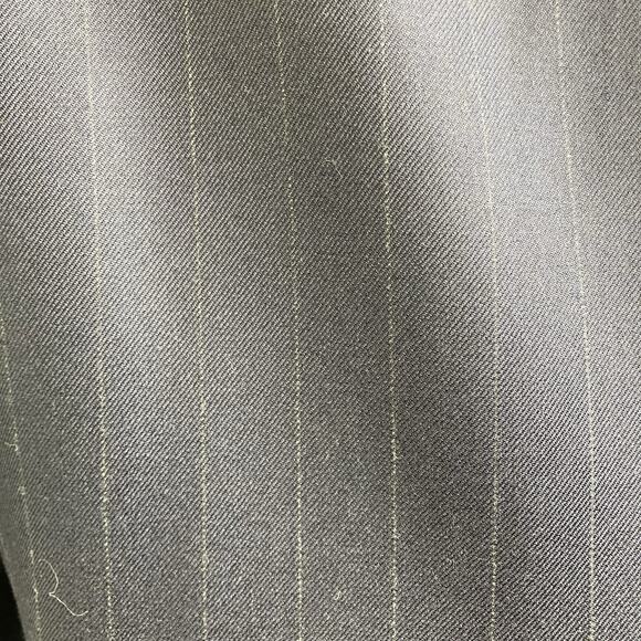 Holland & Sherry Navy Blue Pinstripe Blazer Est. Size 40 Preppy Old Money Career - Picture 12 of 12